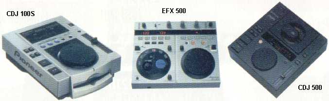 Pioneer CDJ 100s, EFX 500 & CDJ 500